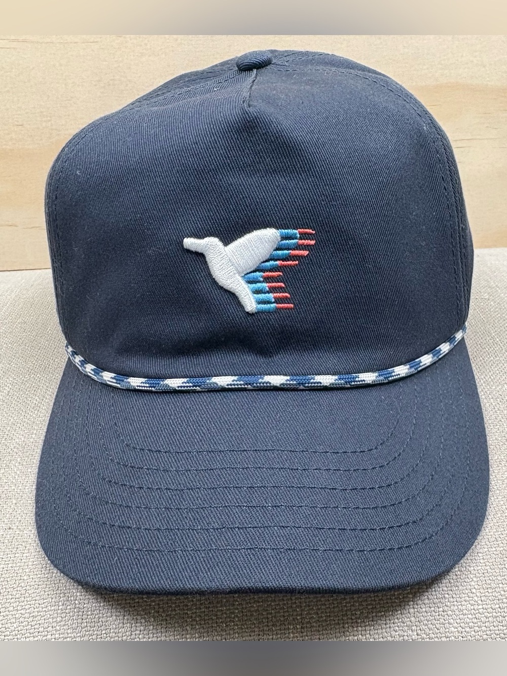 Birddogs Hat Cap Snap Back Mens One Size Navy Blue Rope Logo Twill Embroidered